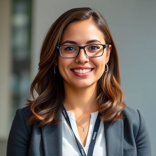 A professional photograph of Isabella Santos, a female instructor specializing in project management. She is smartly dressed, radiating competence and warmth.
