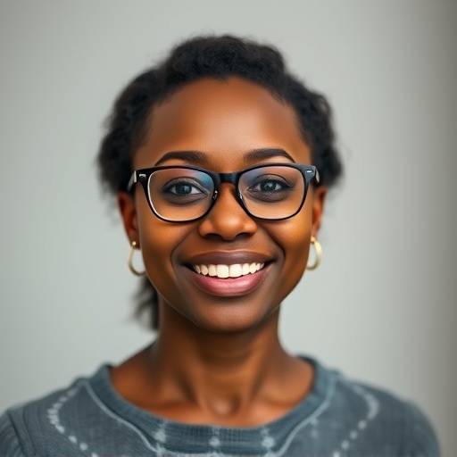 Portrait of Aisha Williams, a woman with a warm smile, wearing glasses and a casual top.
